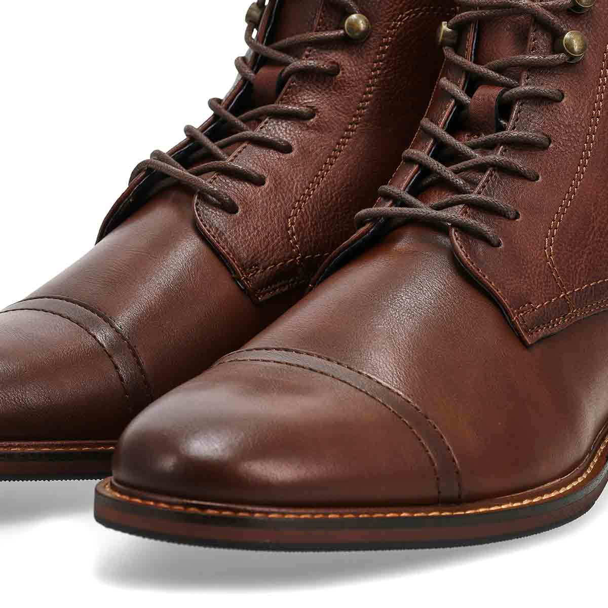 Botte décontractée en cuir à lacets CAPTAIN, brun, hommes