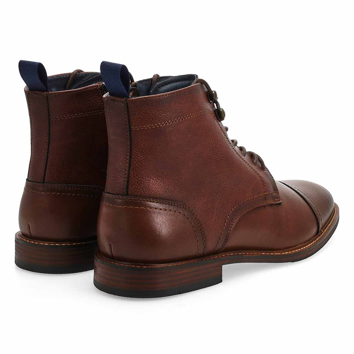 Botte décontractée en cuir à lacets CAPTAIN, brun, hommes