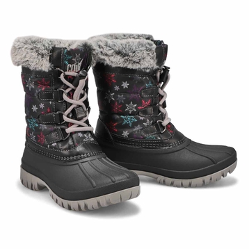 Girls' Carly Waterproof Winter Boot - Black