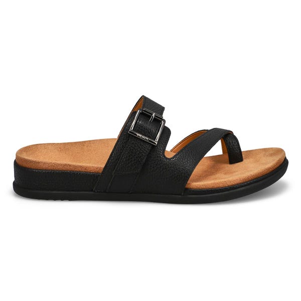 Women's Carmela Two Strap Casual Sandal - Black