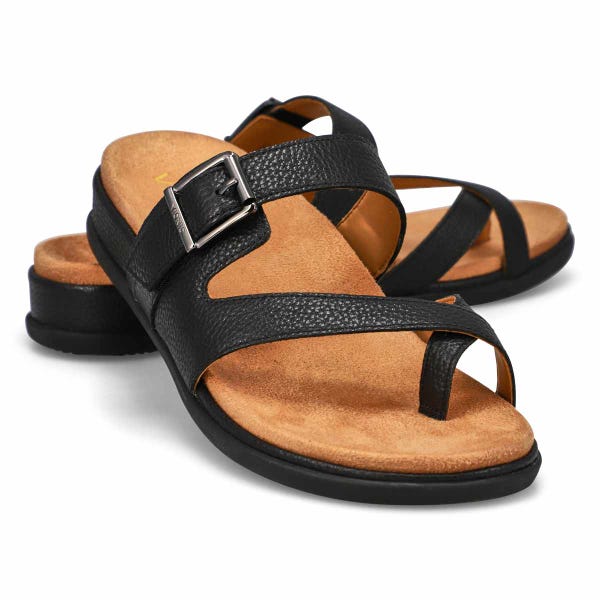 Women's Carmela Two Strap Casual Sandal - Black