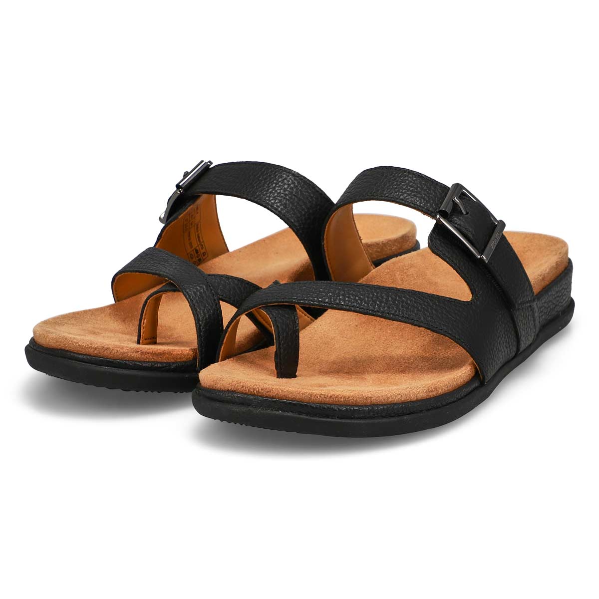 Women's Carmela Two Strap Casual Sandal - Black