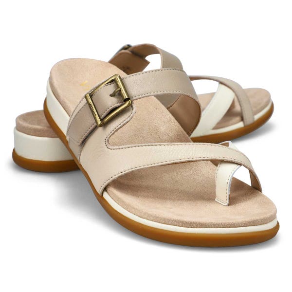 Women's Carmela Two Strap Casual Sandal - Ivory/Multi