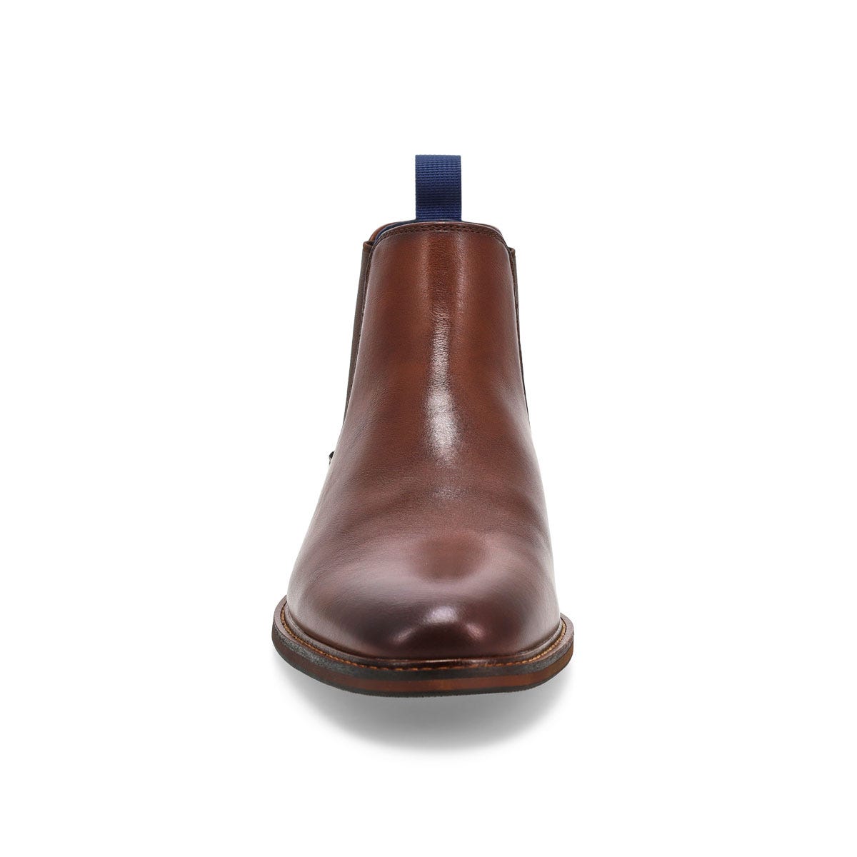 Botte Chelsea Carmine en cuir pour hommes - Noir