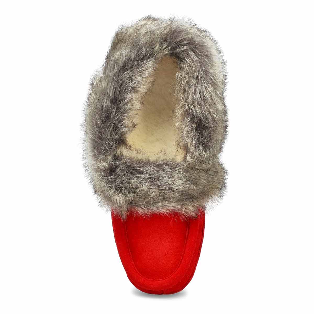 Women's Carrot 5 Faux Fur SoftMocs - Red