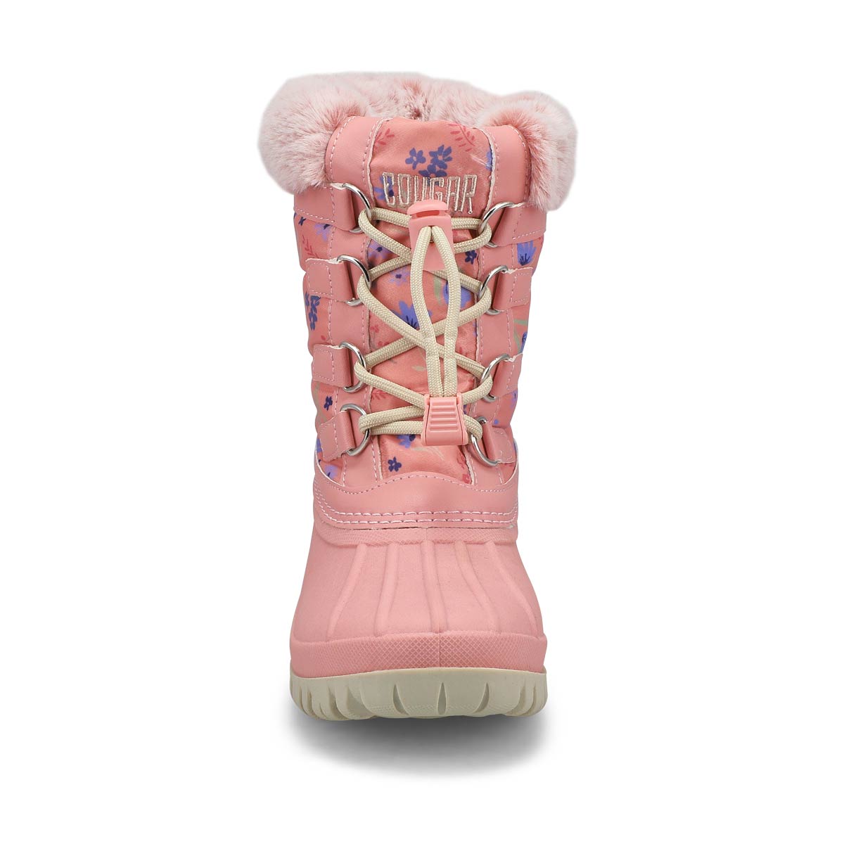 Girls' Charm Pull On Waterproof Winter Boot - Pink