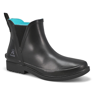 Lds Chloe Lo Waterproof Chelsea Rain Boot - Black