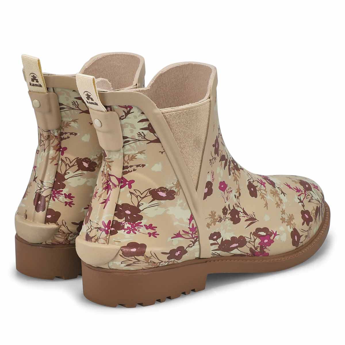 Botte de pluie Chelsea imperméable CHLOE LO, fleurs, femmes