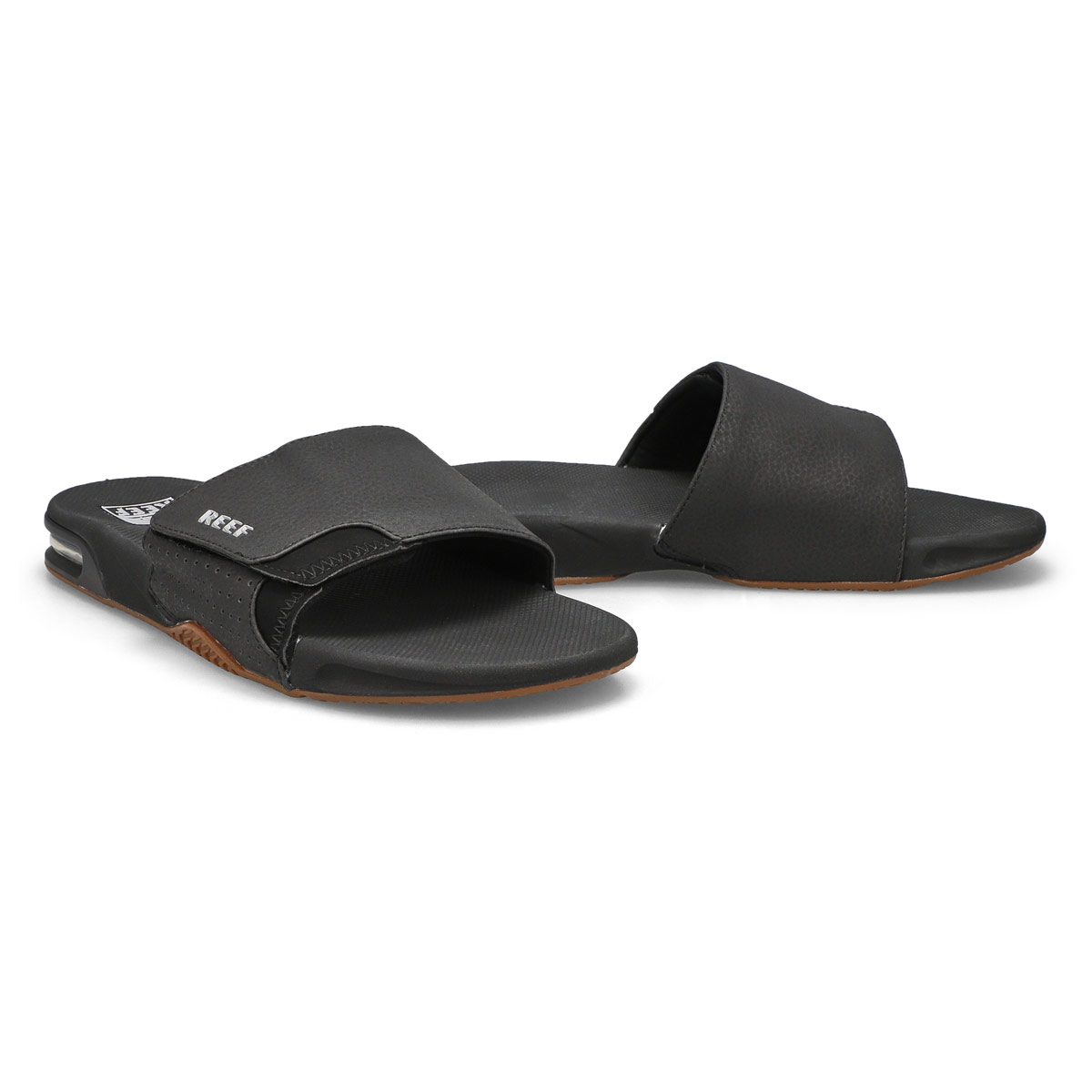 Men's Fanning Slide Sandal - Black/Silver