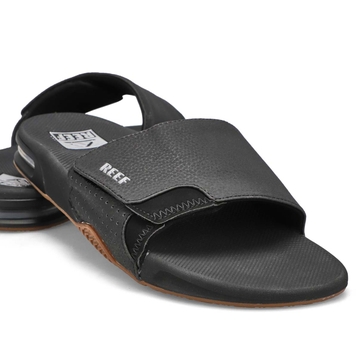 Men's Fanning Slide Sandal - Black/Silver