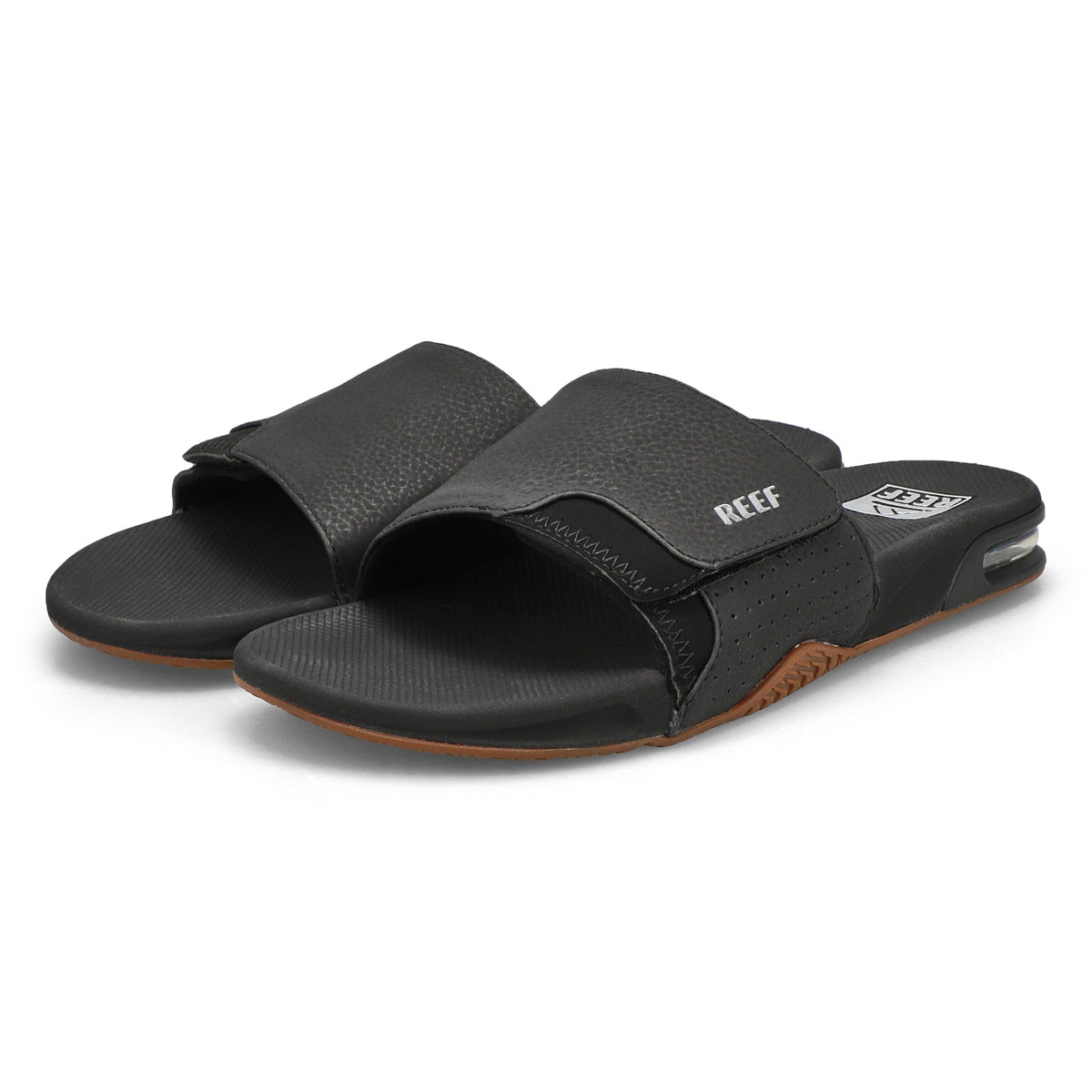 Men's Fanning Slide Sandal - Black/Silver