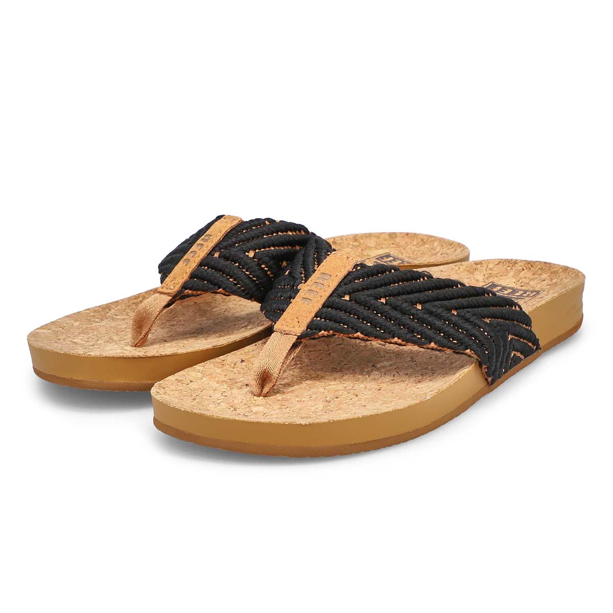 leather lattice sandals