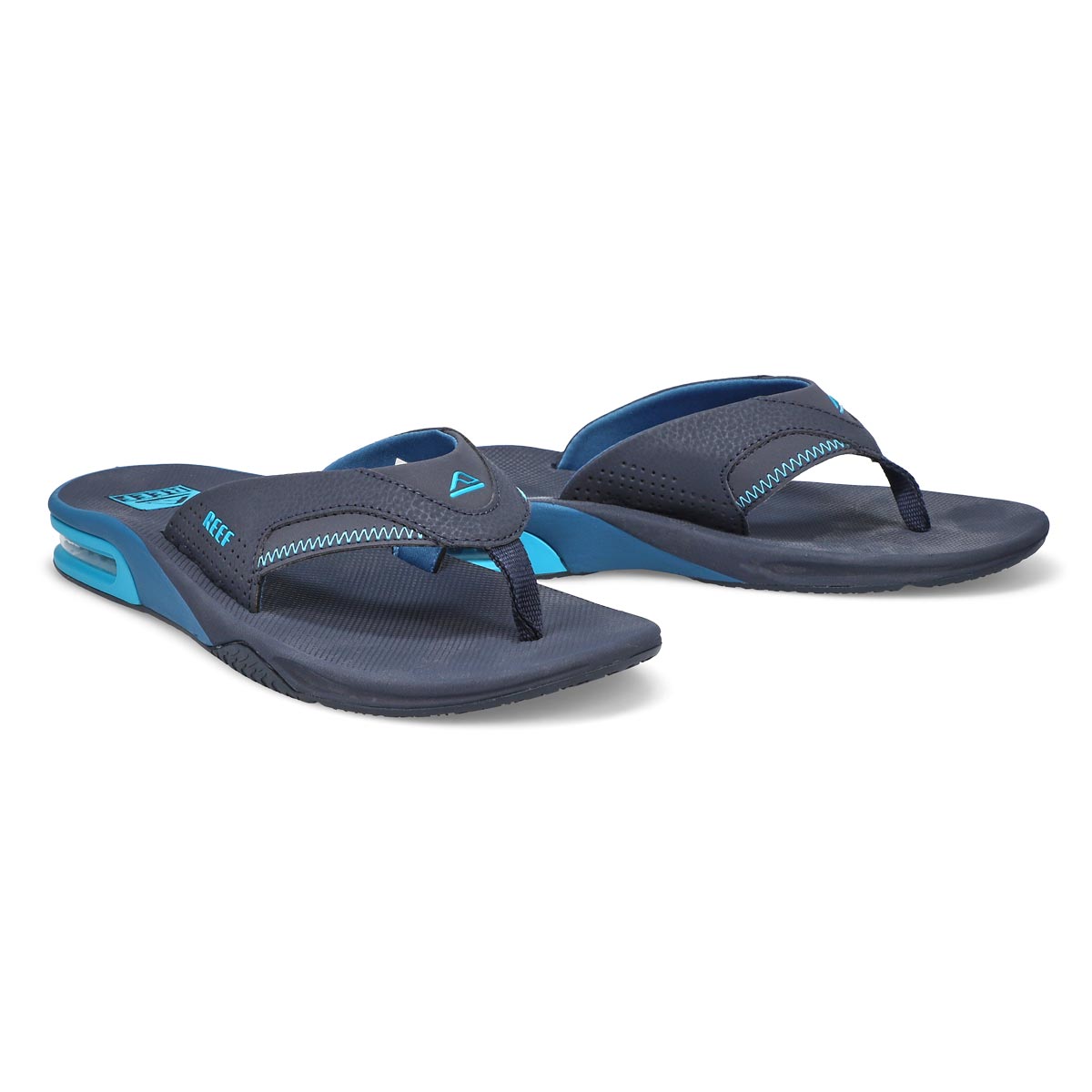 reef fanning tan blue