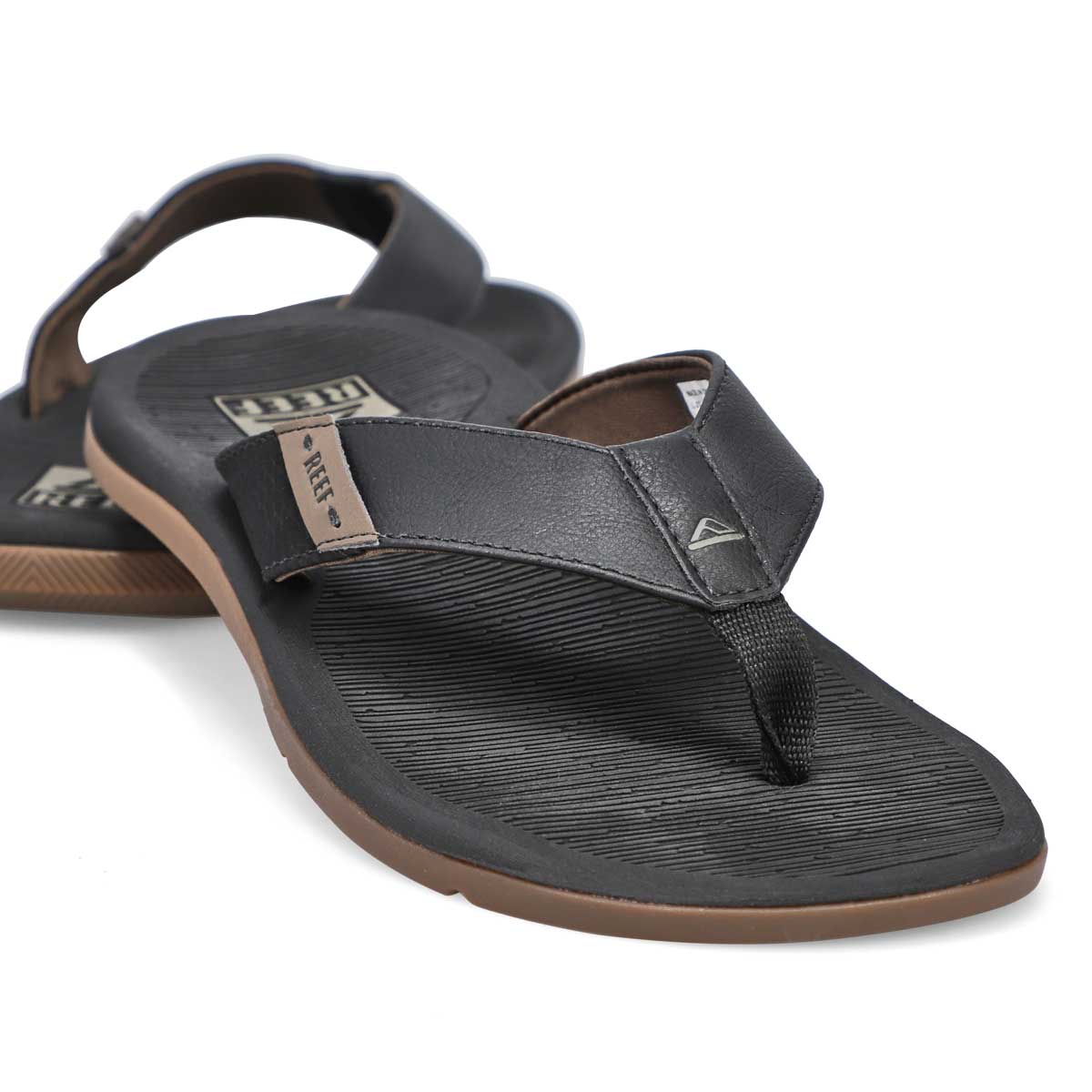 Reef Men's Reef Santa Ana Thong Sandal - Grey | SoftMoc.com