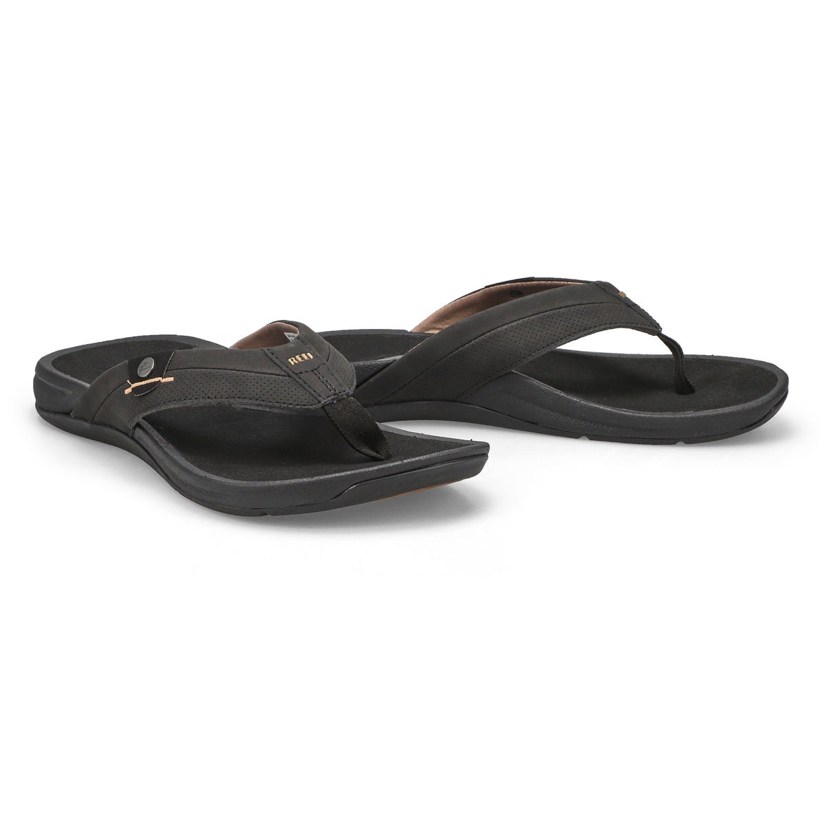 Tong REEF PACIFIC, noir/brun, hommes