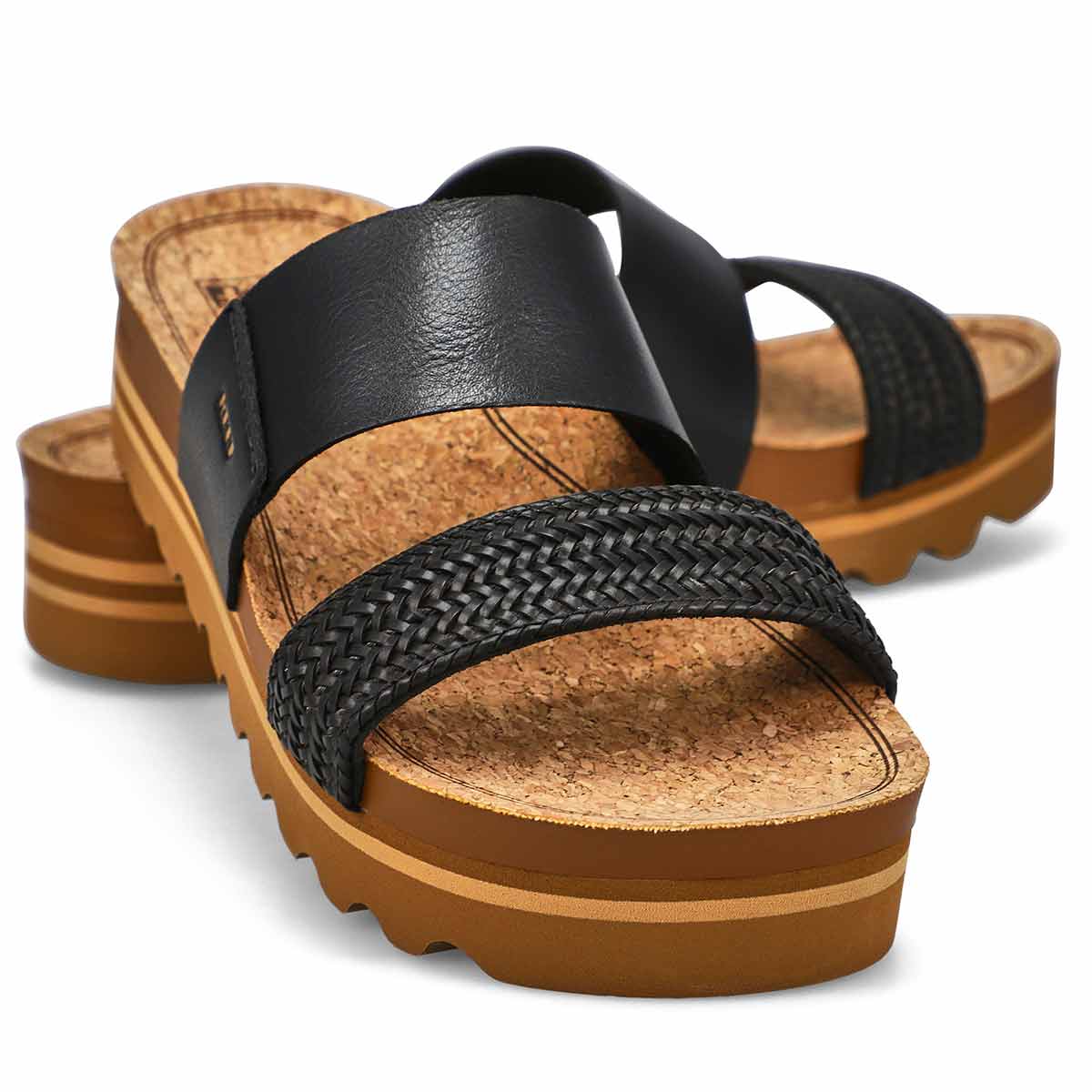 Women's Cushion Vista Hi Sandal - Black Braid