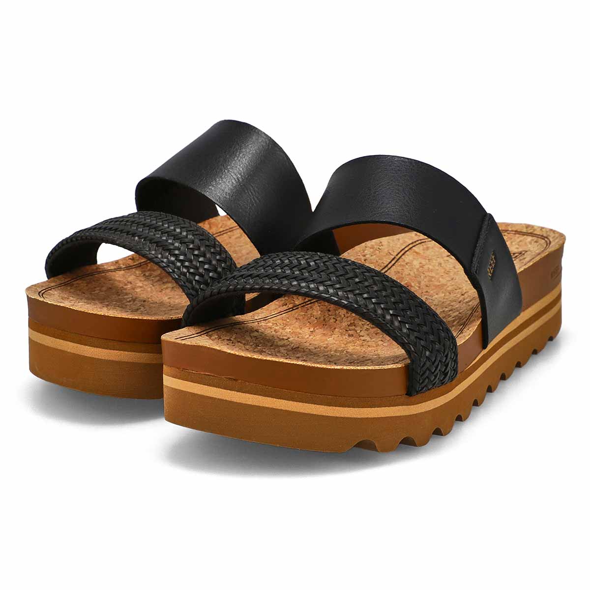 Women's Cushion Vista Hi Sandal - Black Braid