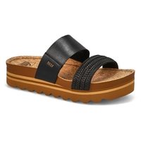 Women's Cushion Vista Hi Sandal - Black Braid