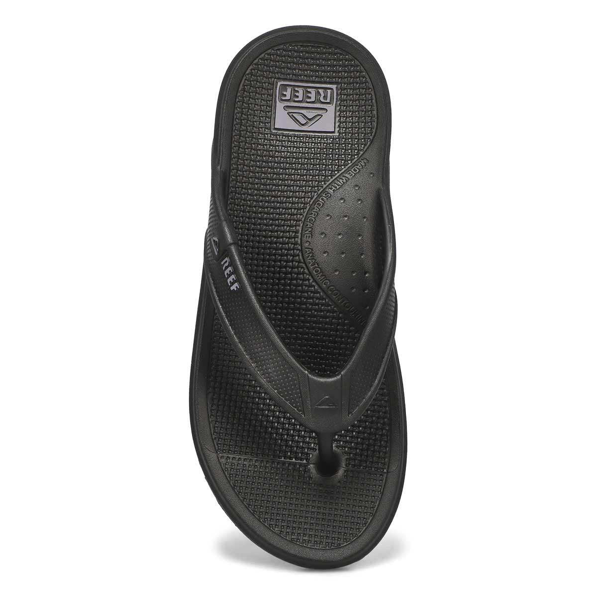 Reef Men's Oasis Thong Sandal - Black | SoftMoc.com