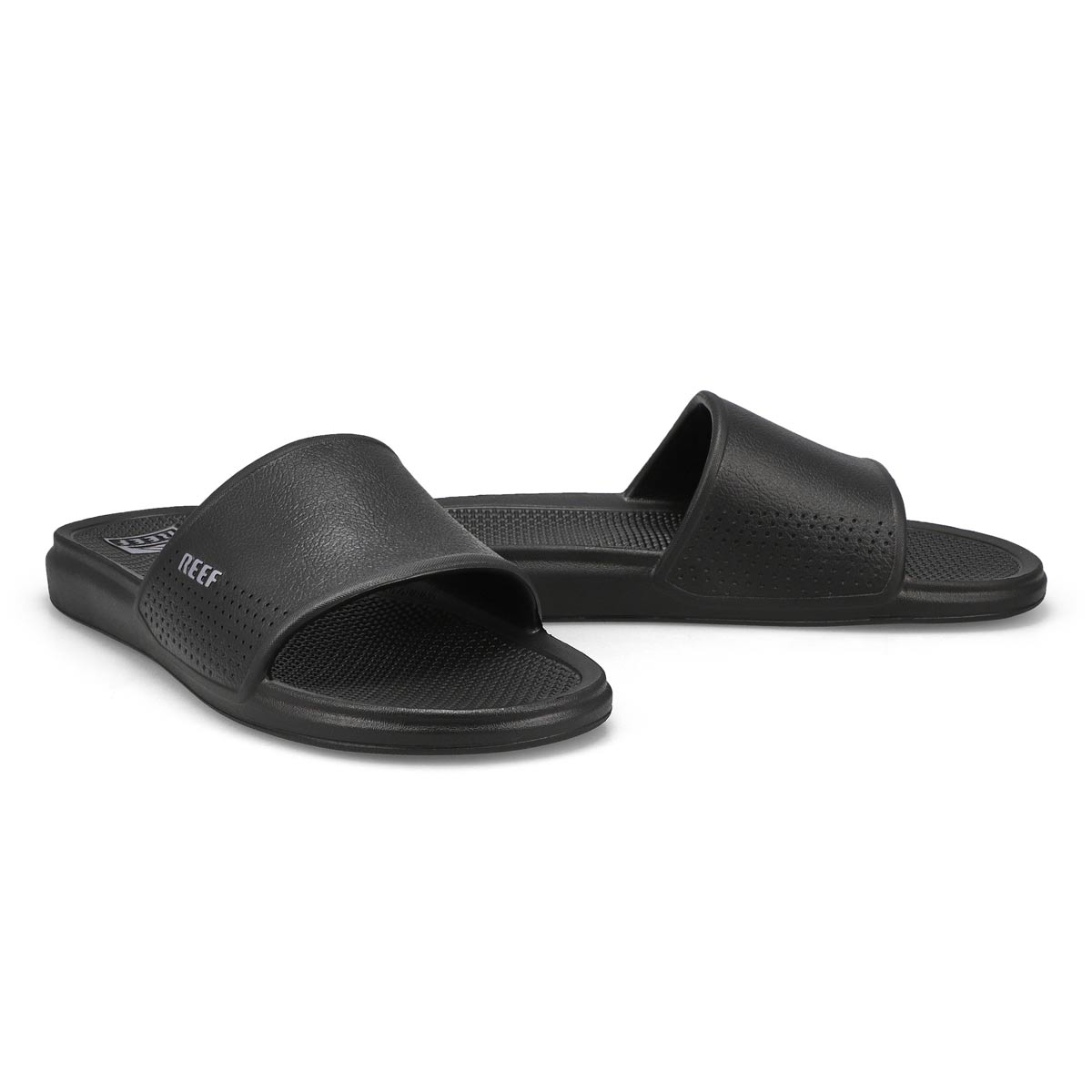 Reef Men's Oasis Slide Sandal - Black | SoftMoc.com