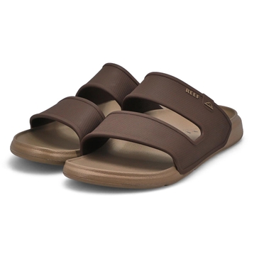 Men's Oasis Double Up Slide Sandal - Brown/Tan