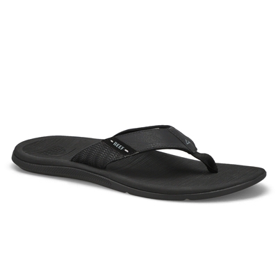 Mns Reef Santa Ana Thong Sandal - All Black