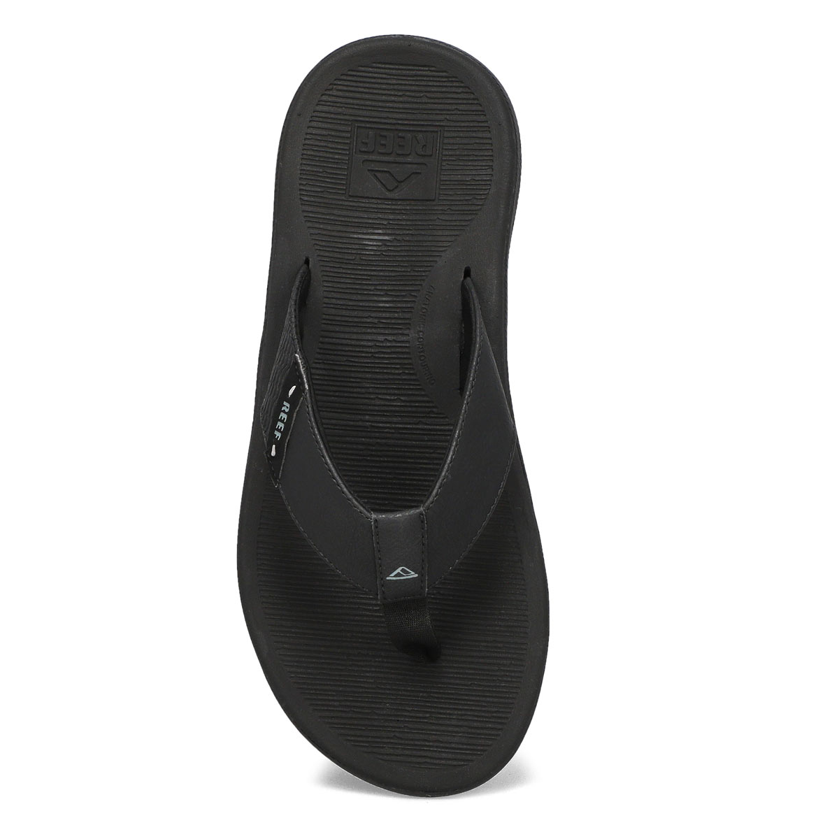 Men's Reef Santa Ana Thong Sandal - All Black