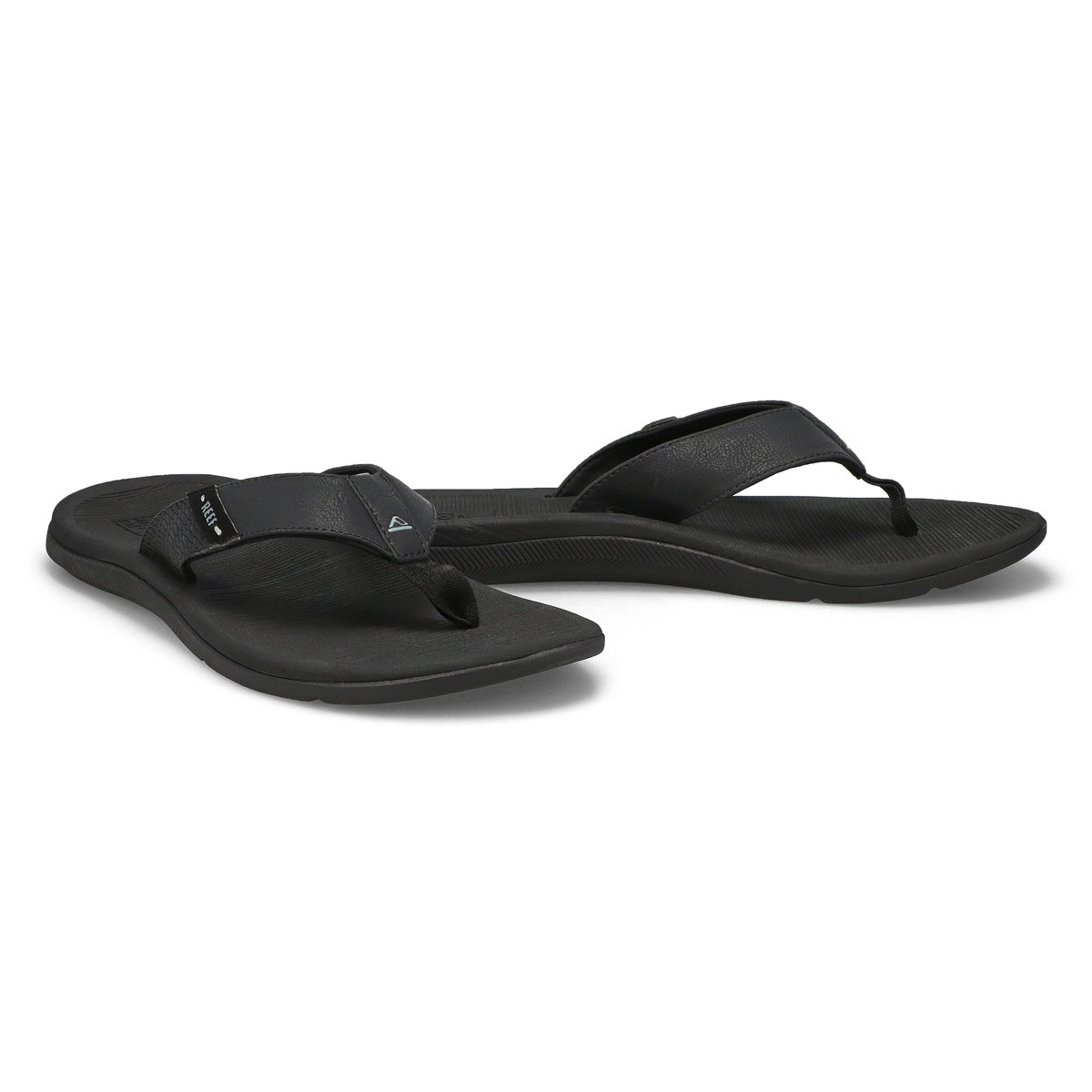 Men's Reef Santa Ana Thong Sandal - All Black