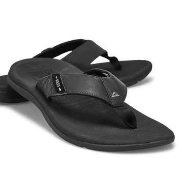 Men's Reef Santa Ana Thong Sandal - All Black