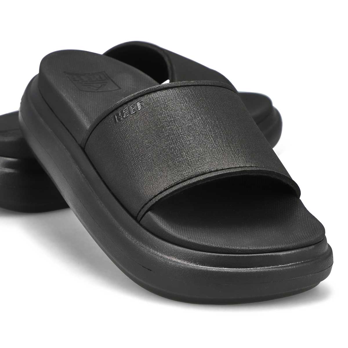 Women's  Cushion Bondi Bay Slide Sandal - Black/Black