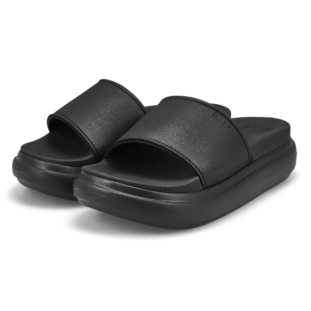 Women's  Cushion Bondi Bay Slide Sandal - Black/Black