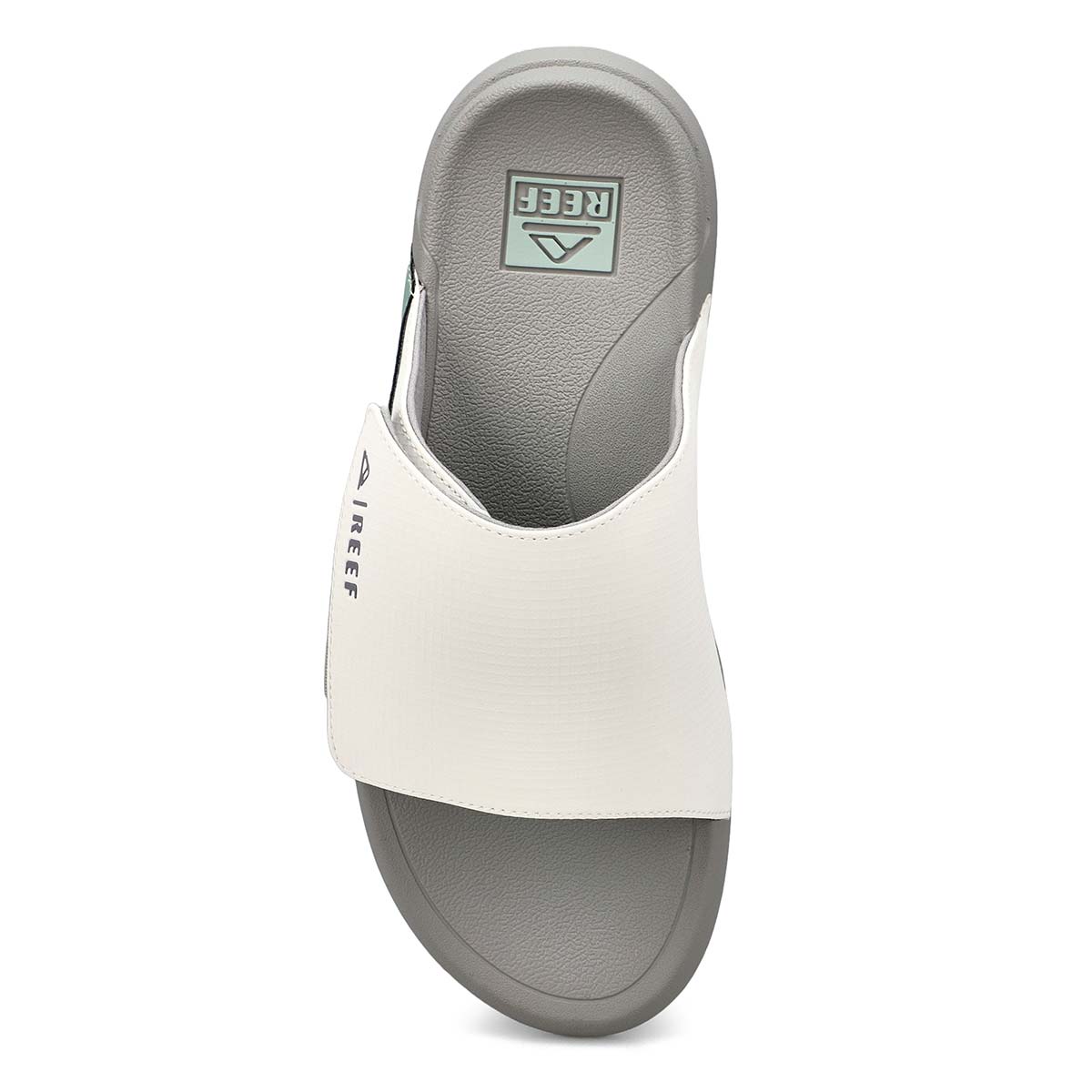 Men's Cruiser Slide Leather Sandal - Grey/Green