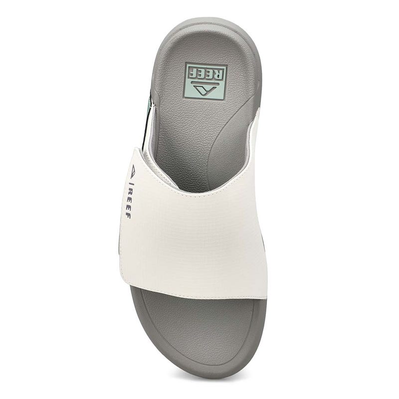 Claquette en cuir CRUISER, gris/vert, hommes