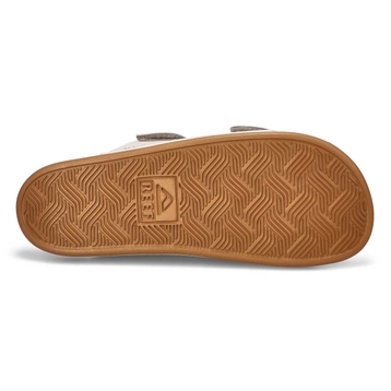 Men's Cushion Tradewind Slide Sandal - Dove/Tobacc