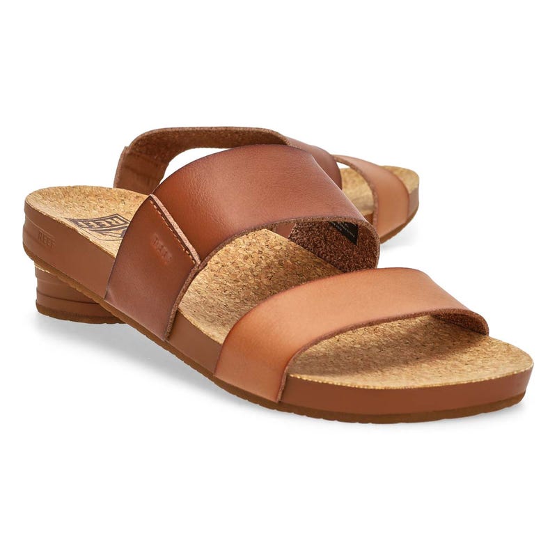 Women's Cushion Vista Slide Sandal - Espresso Duo