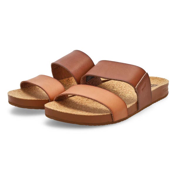 Women's Cushion Vista Slide Sandal - Espresso Duo