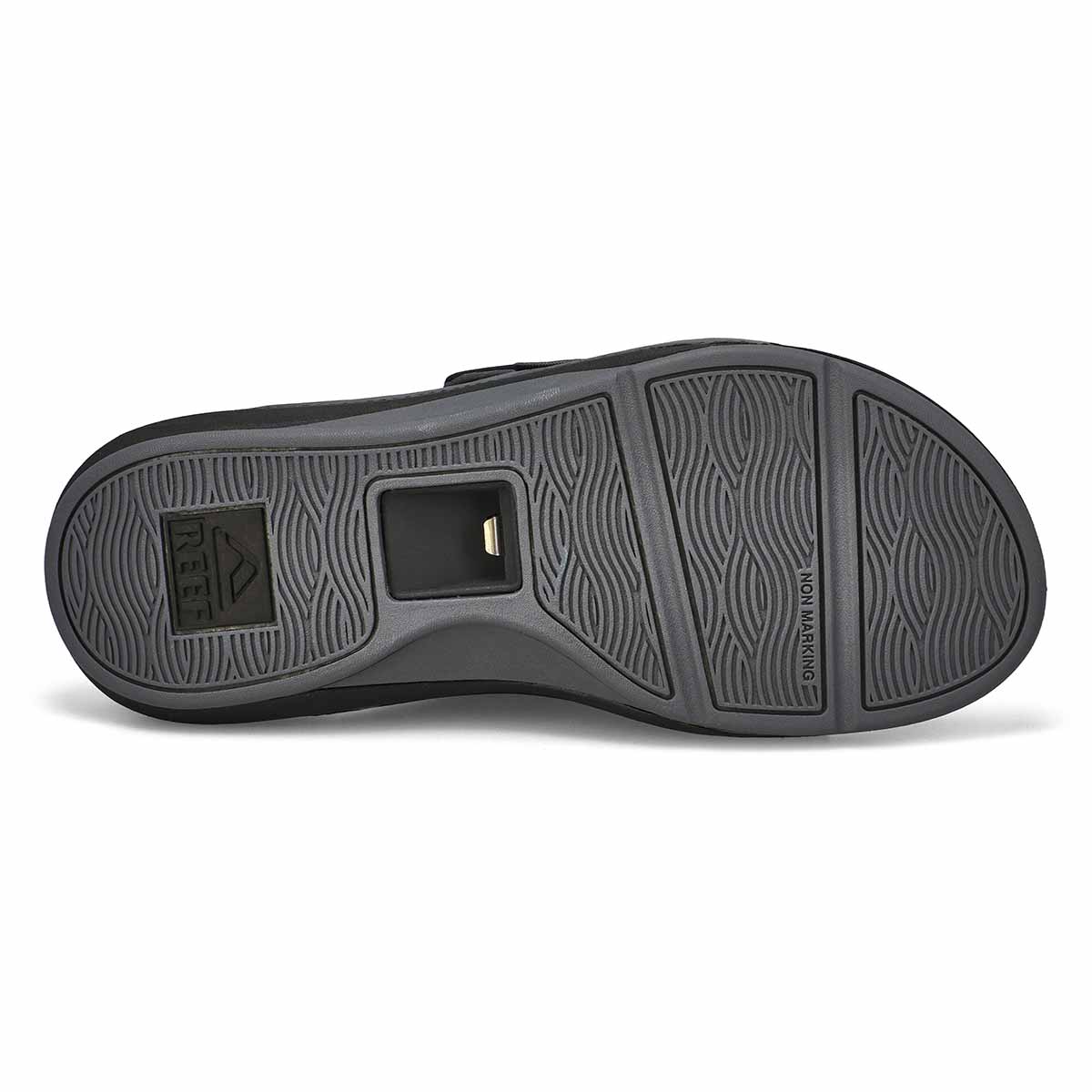 Men's Cruiser Slide Leather Sandal - Black/Grey