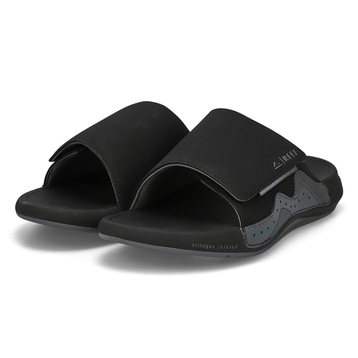 Men's Cruiser Slide Leather Sandal - Black/Grey