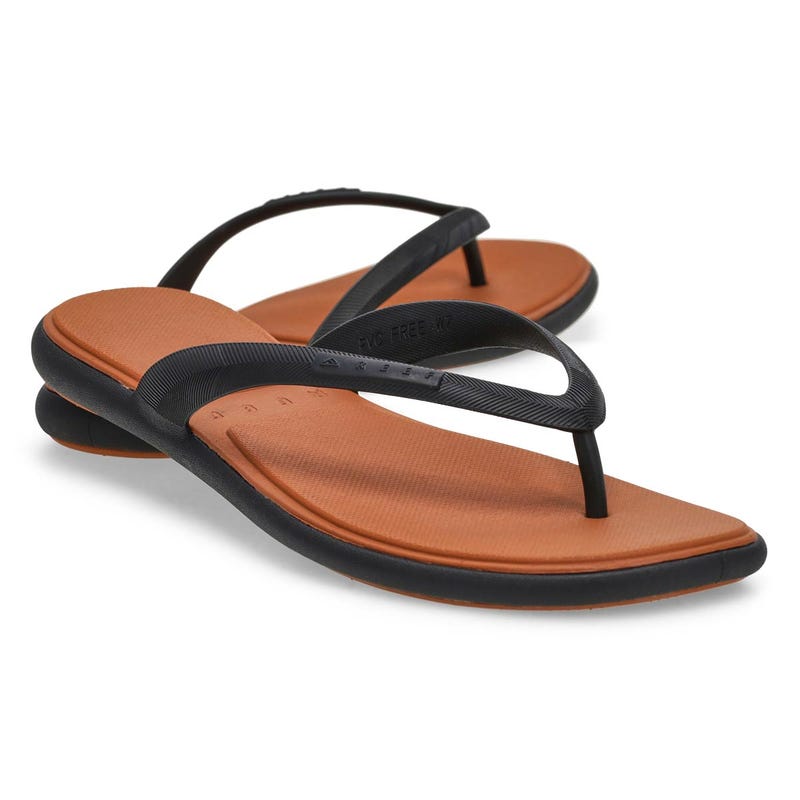 Women's Water Willow Malibu Thong Sandal - Black/Tan
