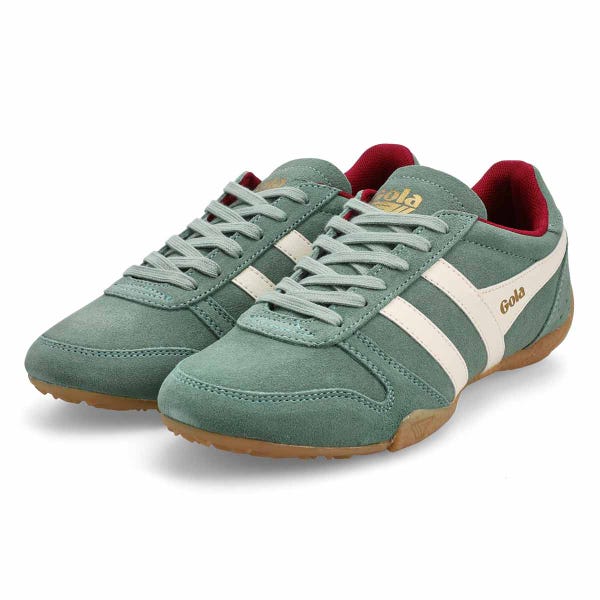 Baskets à lacets CHASE, brume verte/blanc cassé/cerise, femmes