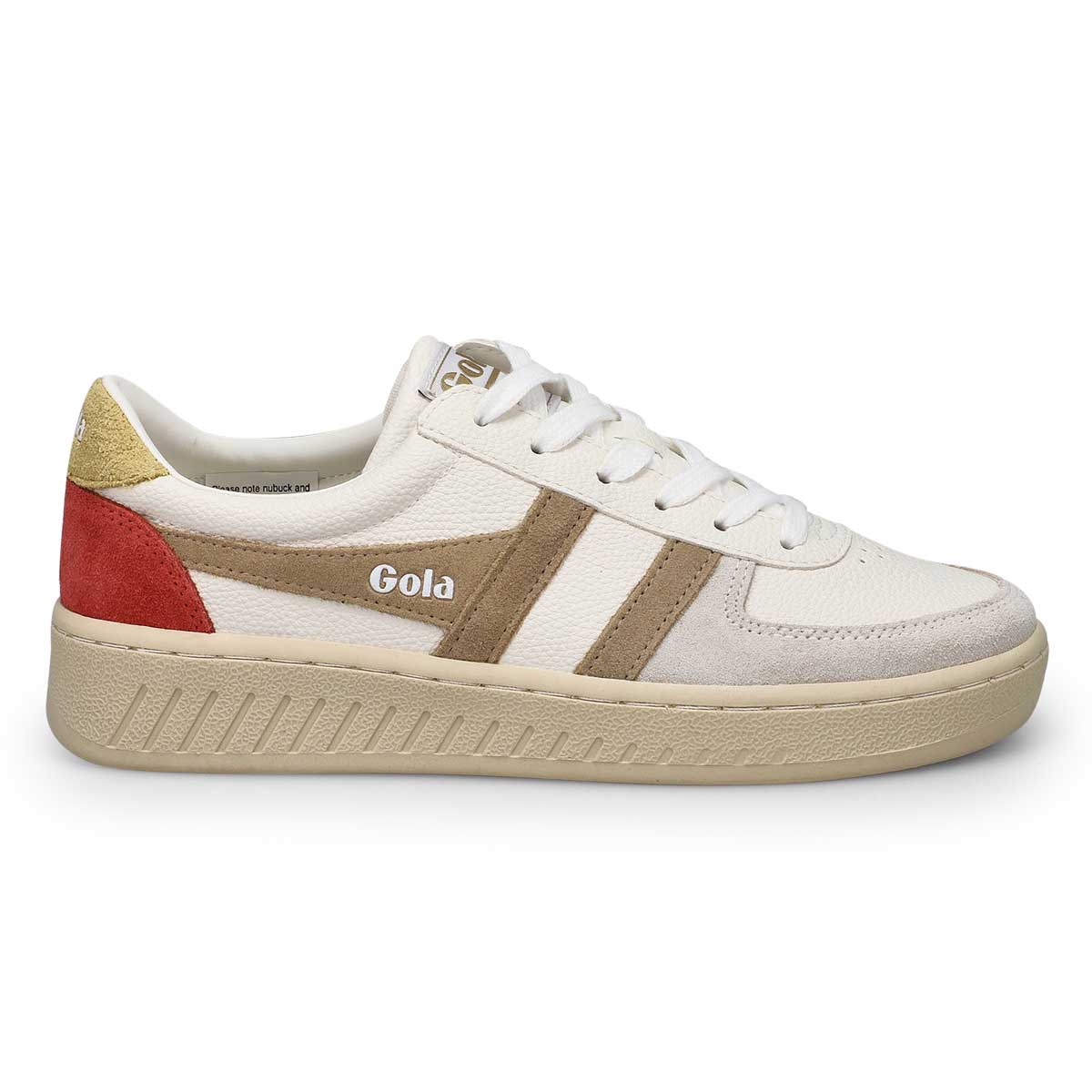 Woomen's Grandslam Trident Sneaker - White/Bone/Flax