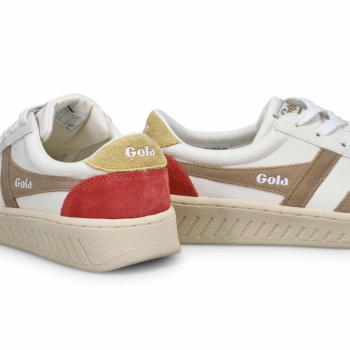 Woomen's Grandslam Trident Sneaker - White/Bone/Flax