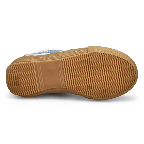 Women's Badminton Canvas Sneaker - Off White/Air/Navy/Gum