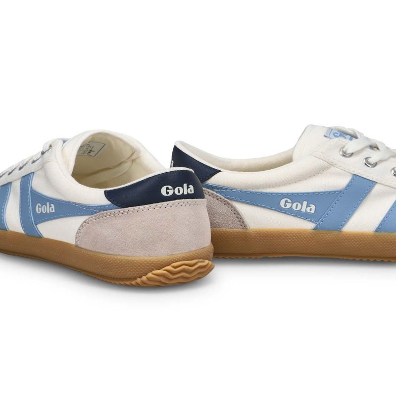 Women's Badminton Canvas Sneaker - Off White/Air/Navy/Gum