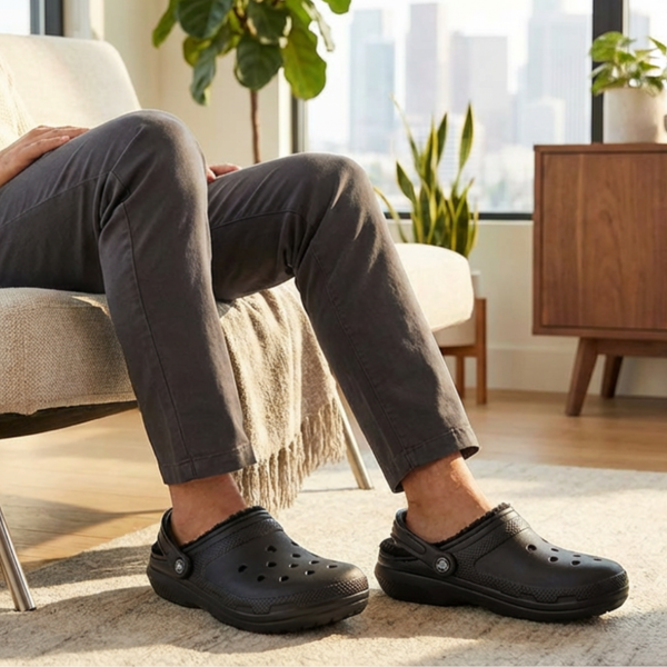 Men's Classic Lined Comfort Clog - Black