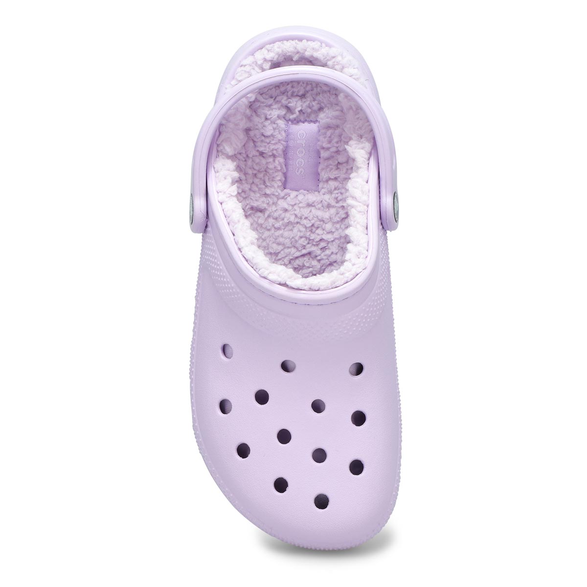 lavender crocs lined