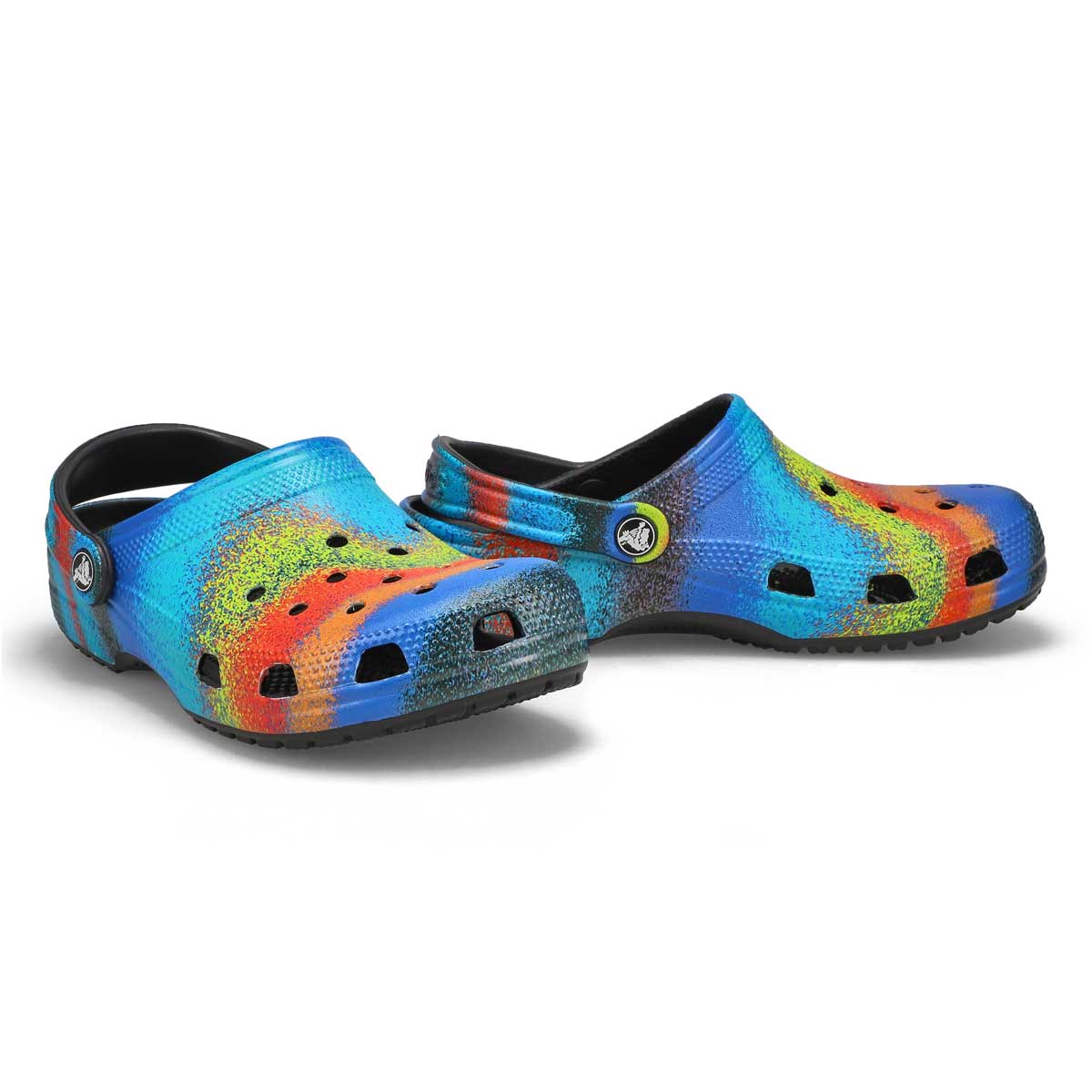 Sabot CLASSIC SPRAY DYE, noir/multi, femmes