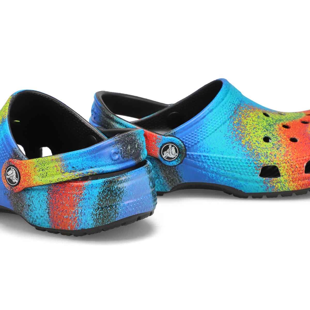 Sabot CLASSIC SPRAY DYE, noir/multi, femmes