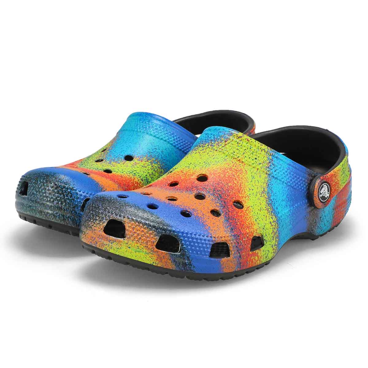 Sabot CLASSIC SPRAY DYE, noir/multi, femmes