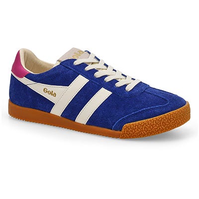 Lds Elan Lace Up Sneaker - Deep Blue/Off White/Shocking Pink